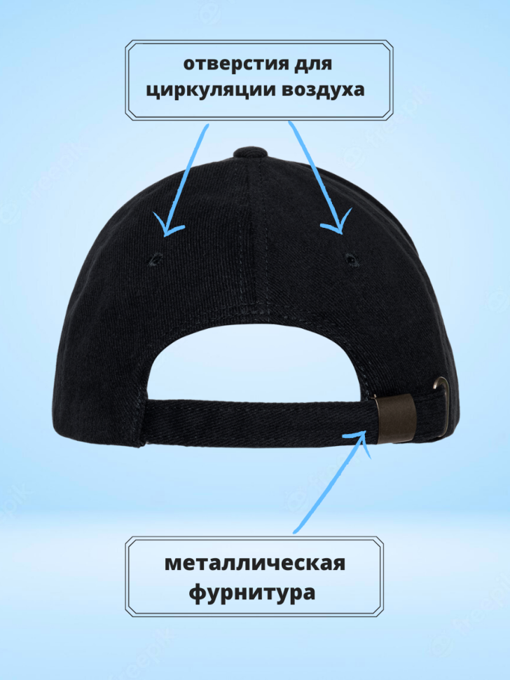 Не БИ-БИ мозги. Черная мужская бейсболка кепка с приколом
