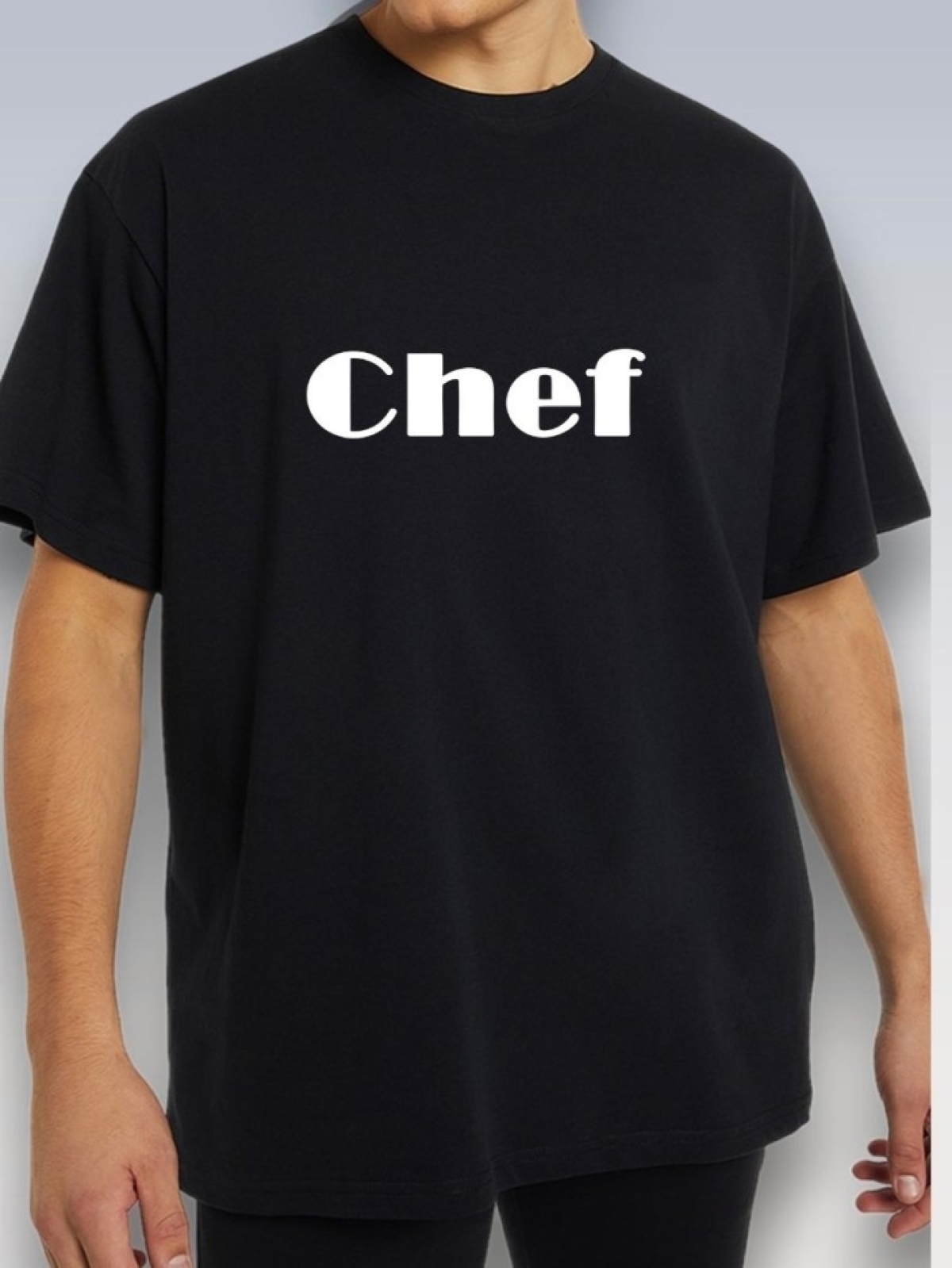 Футболка повару майка с надписью CHEF 