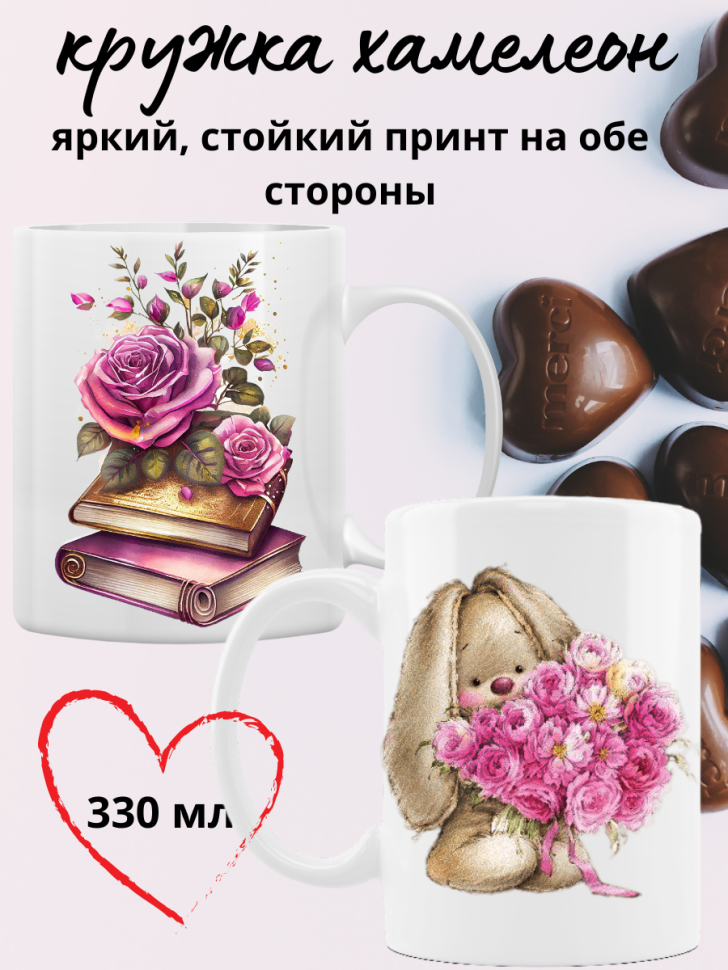 Кружка хамелеон для чая и кофе на подарок любимой маме Кружка хамелеон для чая и кофе на подарок любимой маме