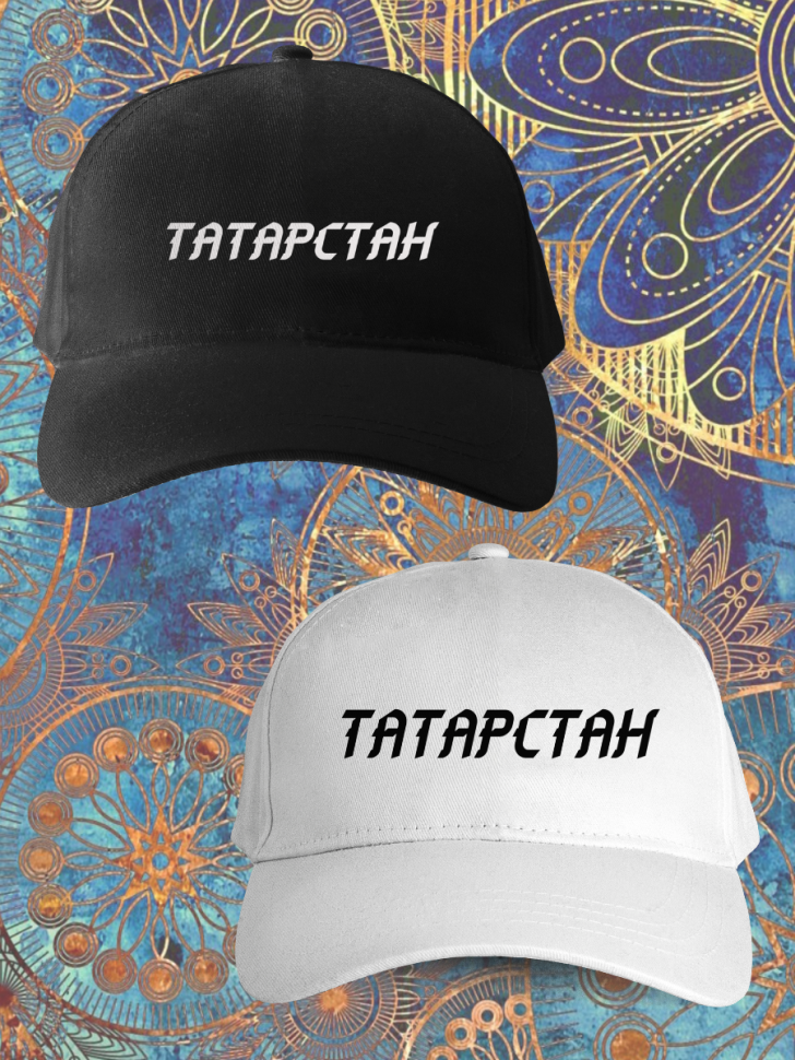 Чёрная  бейсболка  Татарстан