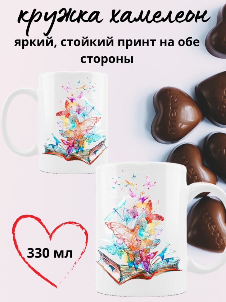 Кружка хамелеон для чая и кофе в подарок учителю, воспитател Кружка хамелеон для чая и кофе в подарок учителю, воспитател