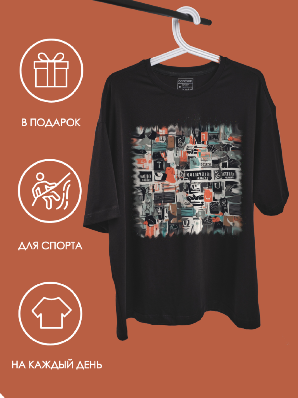 Футболка черная женская