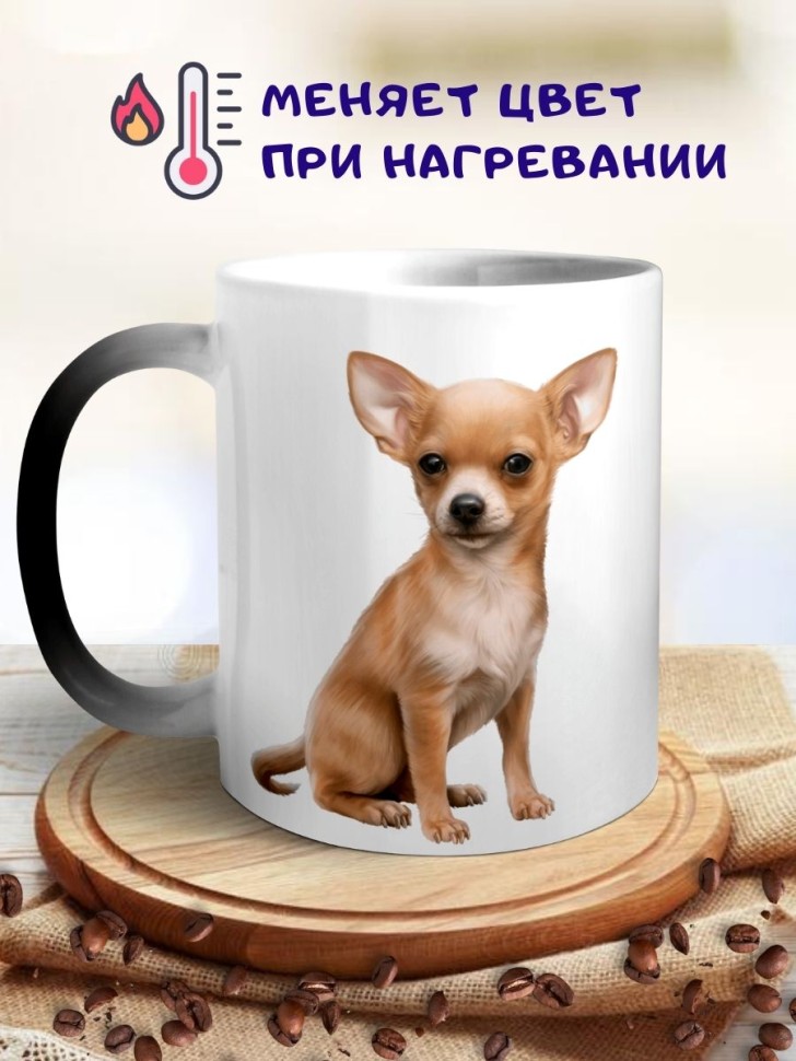 Кружка хамелеон Чихуахуа