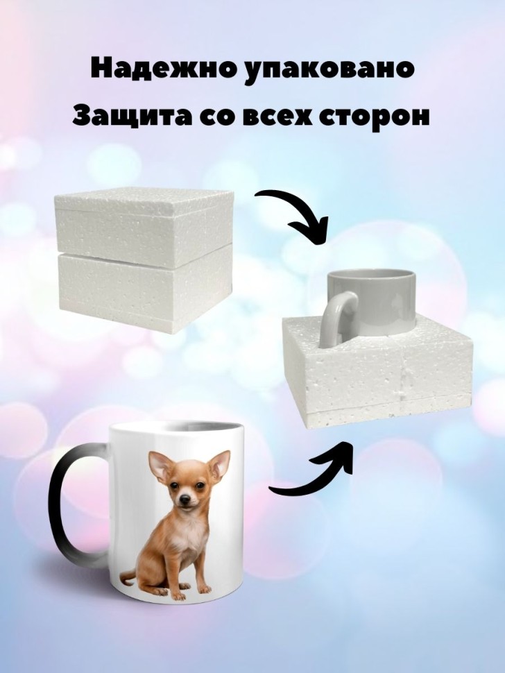 Кружка хамелеон Чихуахуа