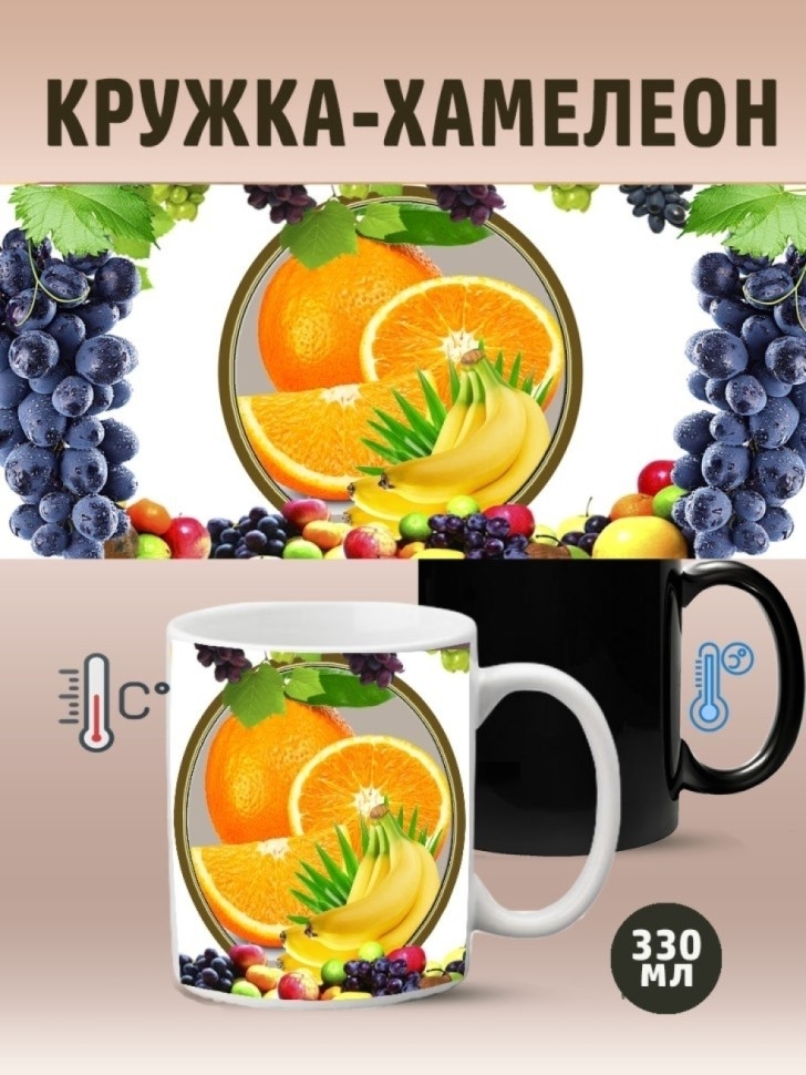 HOT&COLD CUP/Кружка хамелеон с принтом для чая