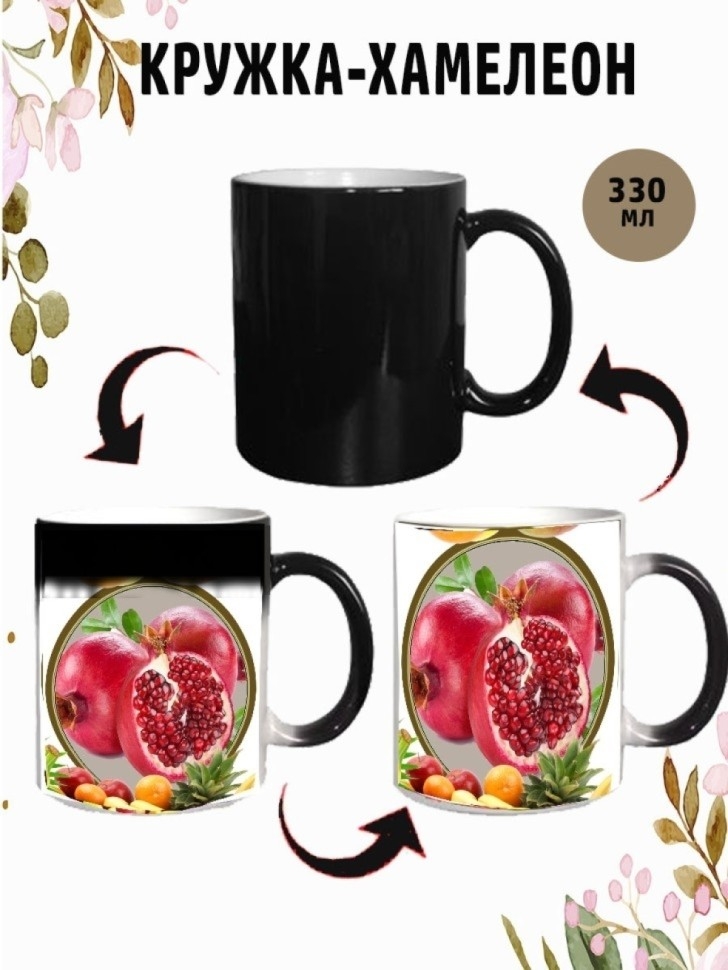 HOT&COLD CUP/КРУЖКА ХАМЕЛЕОН С ПРИНТОМ ДЛЯ ЧАЯ
