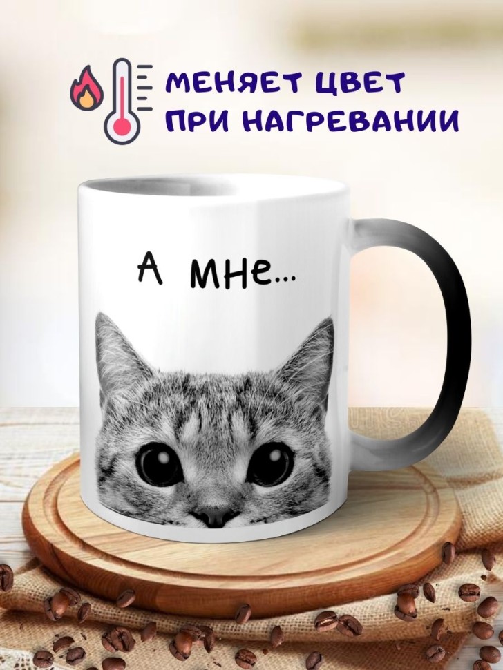 Кружка хамелеон Кот