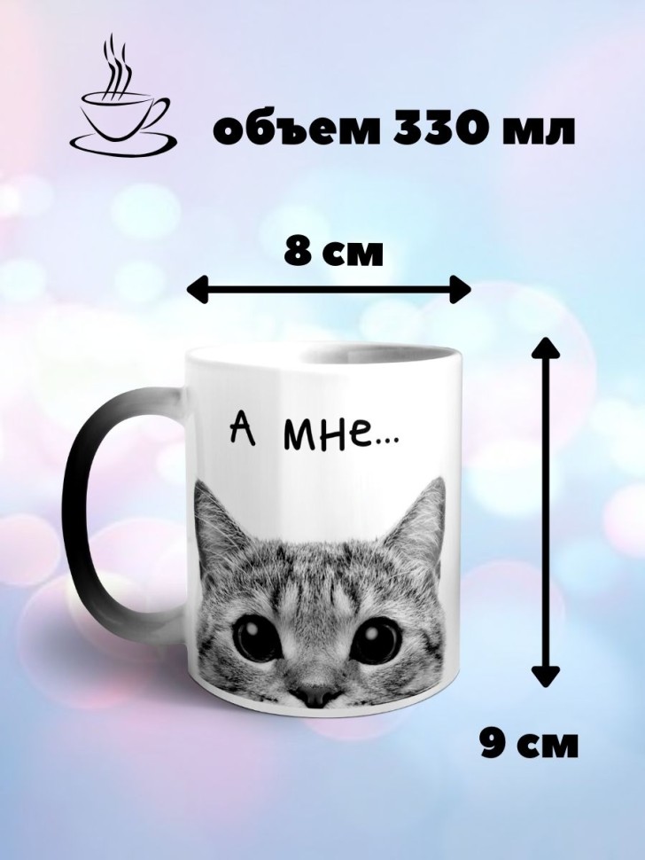 Кружка хамелеон Кот