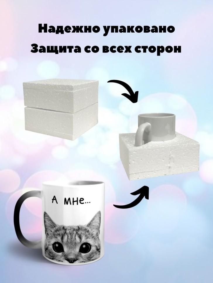 Кружка хамелеон Кот