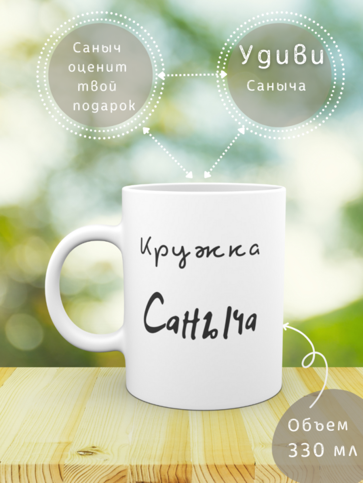 Кружка керамика  Кружка с надписью подарок мужчине Кружка Са