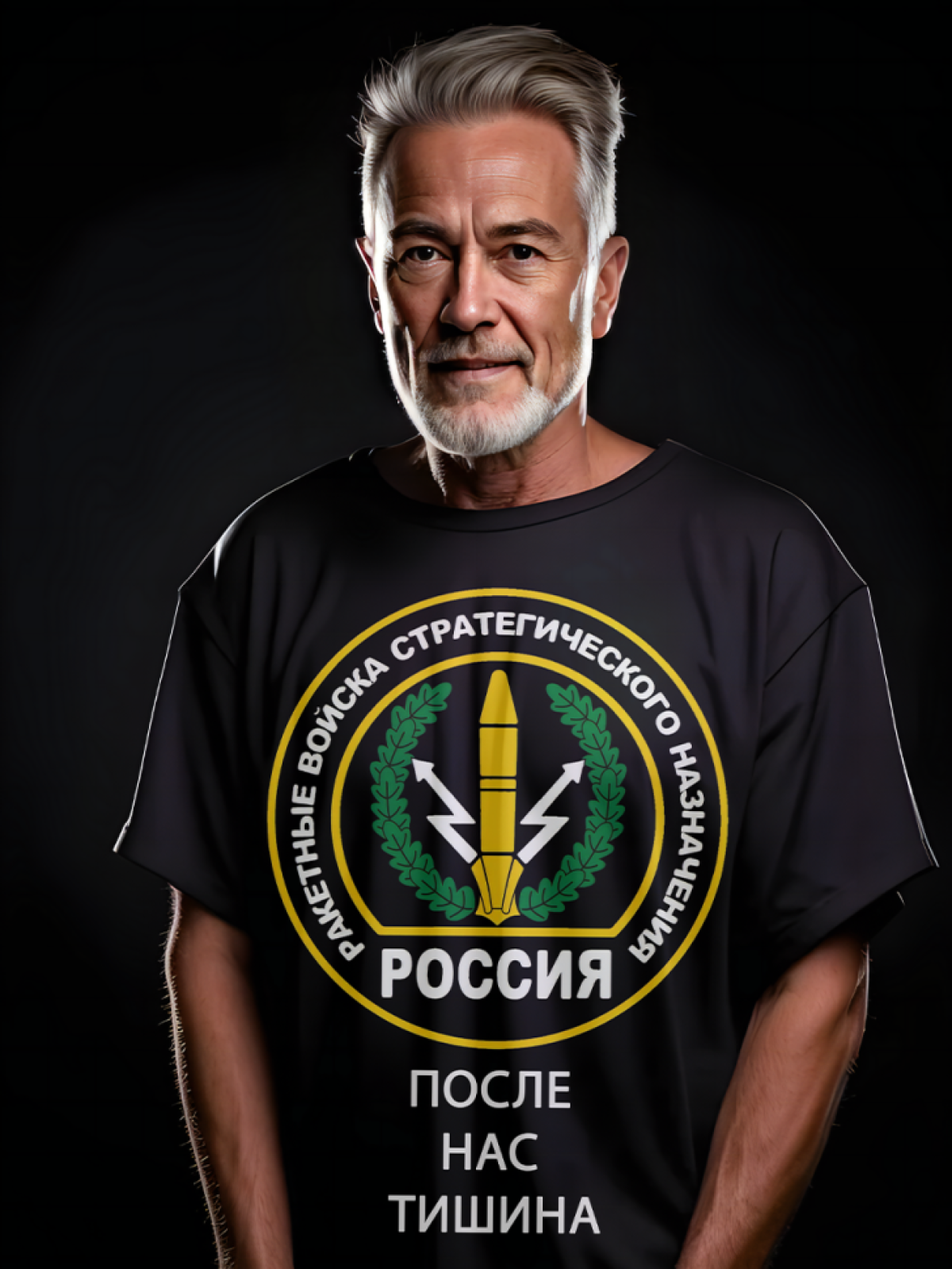 Футболка в подарок оверсайз c Гербом войск РВСН