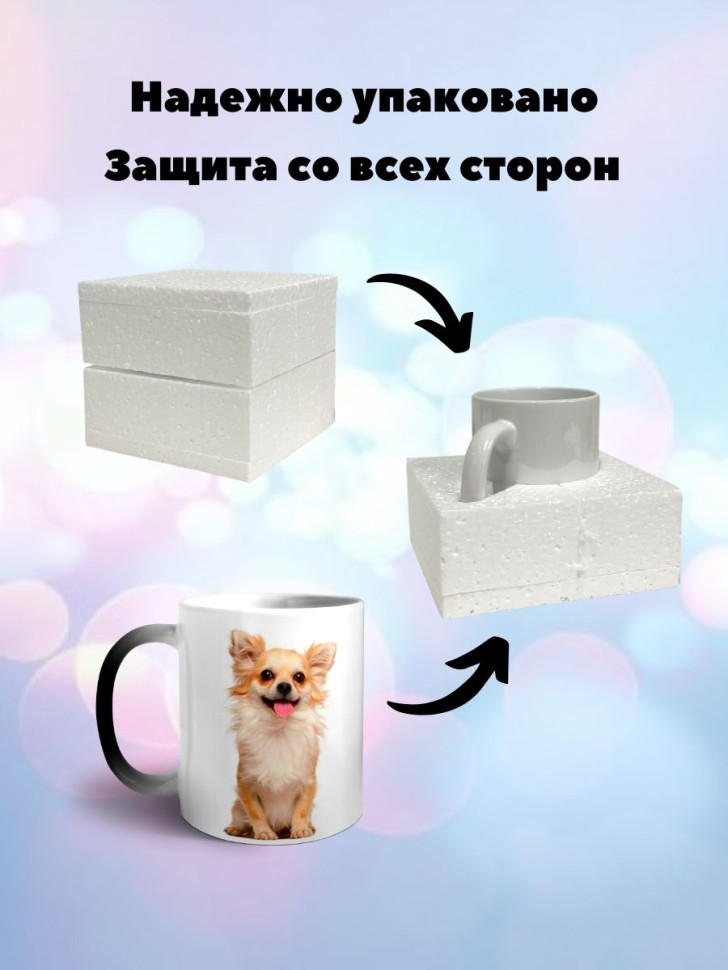 Кружка хамелеон Чихуахуа