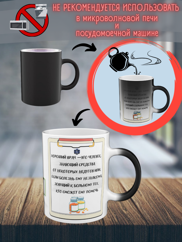 Керамическая кружка с надписью, горячая, прикольная, хамелео
