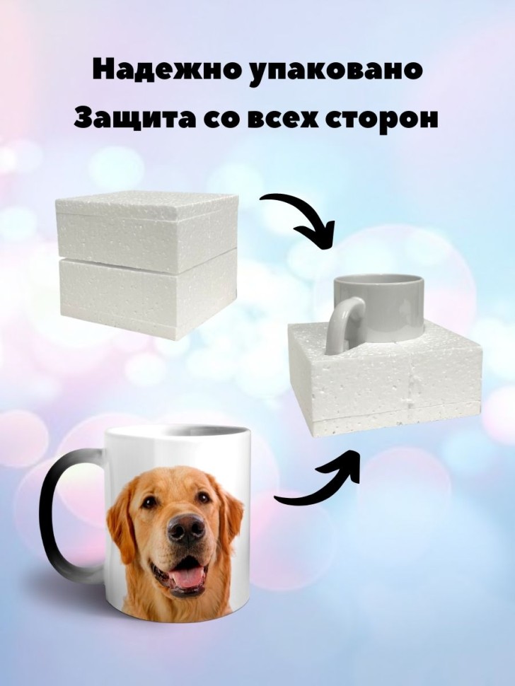 Кружка хамелеон Лабрадор ретривер
