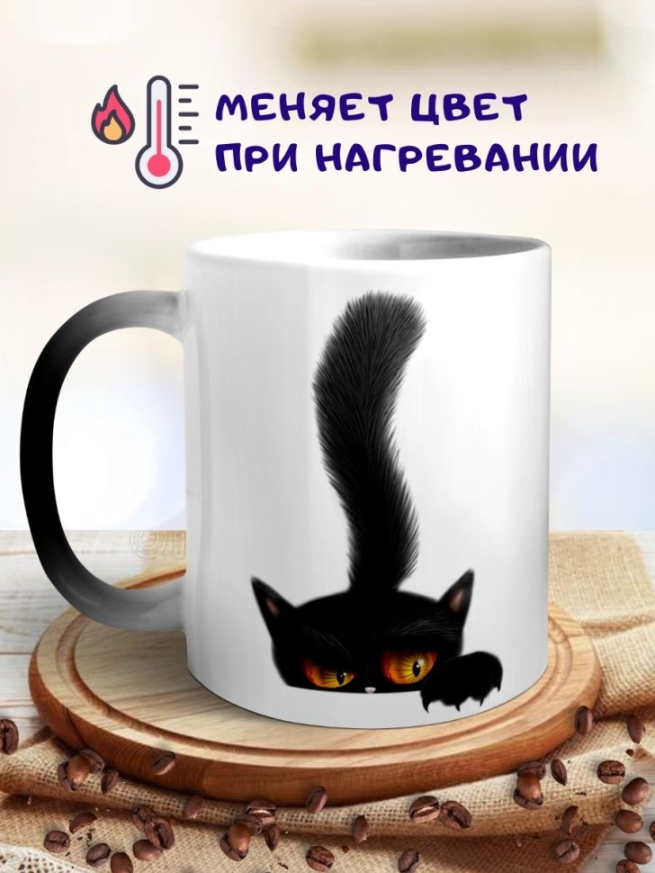 Кружка хамелеон Кот