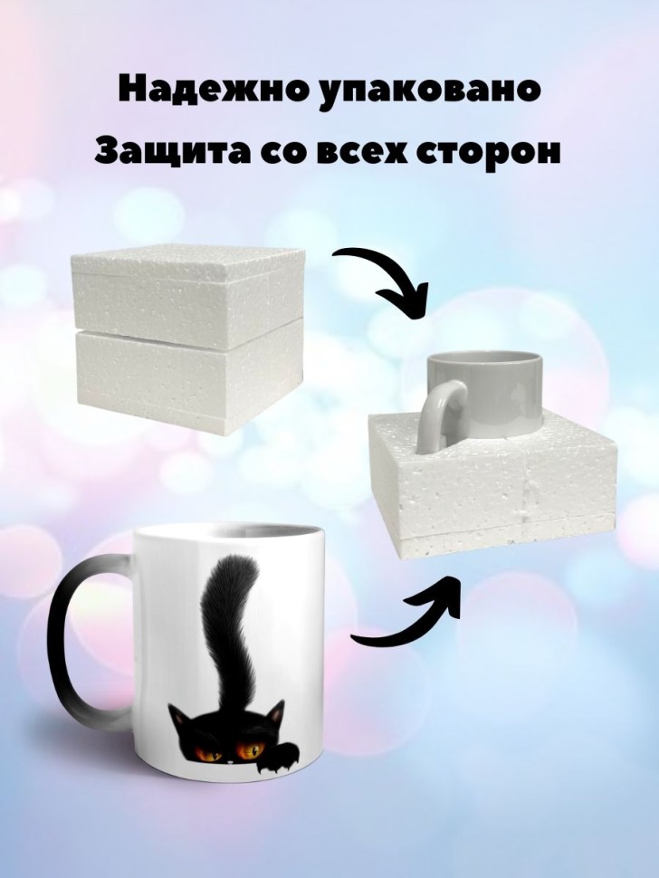Кружка хамелеон Кот