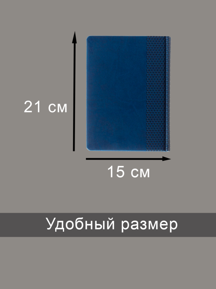 Ежедневник недатированный А5 синий