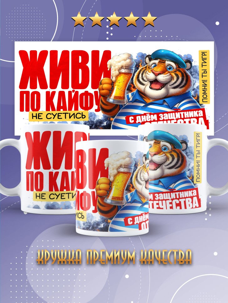 Кружка в подарок на 23 февраля с приколом Кружка в подарок на 23 февраля с приколом