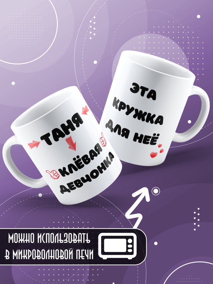 Именная кружка в подарок подруге 