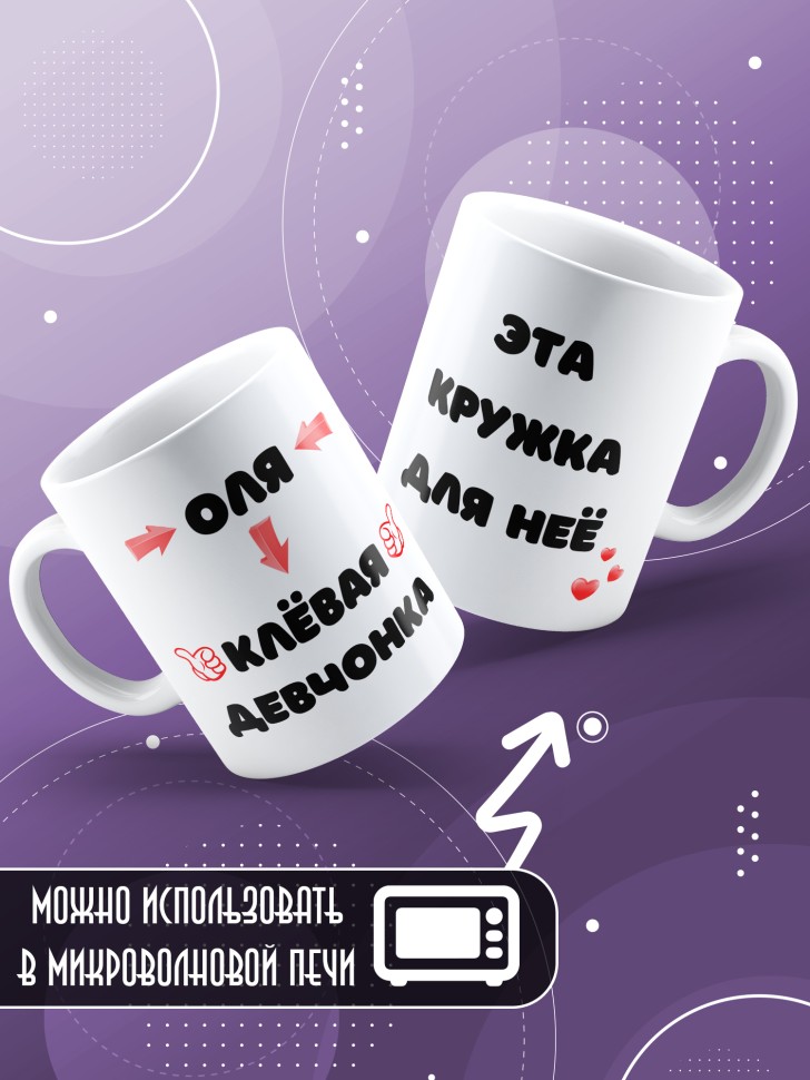 Именная кружка в подарок подруге 