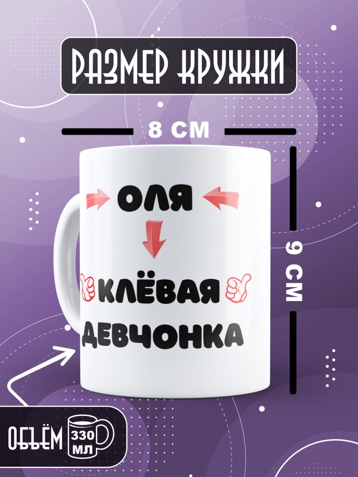 Именная кружка в подарок подруге 