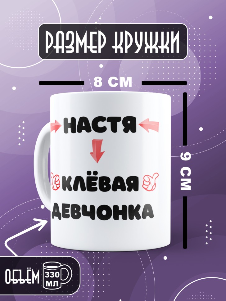 Именная кружка в подарок подруге 