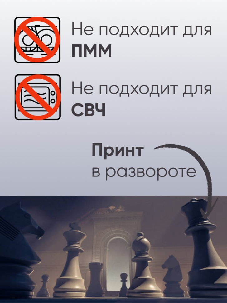 Кружка хамелеон сувенир для шахматиста