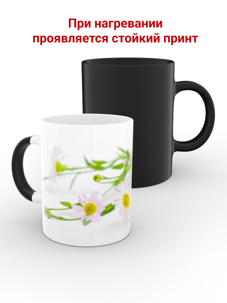 Кружка хамелеон большая керамическая с принтом для кофе пода