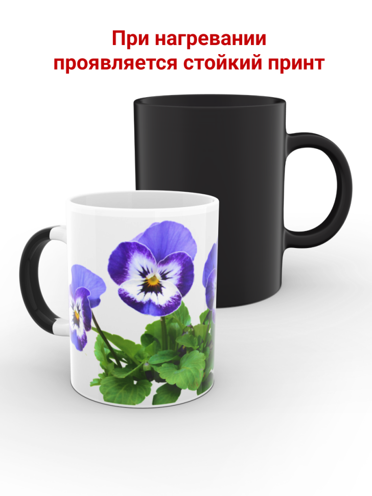 Кружка хамелеон большая керамическая с принтом для кофе пода