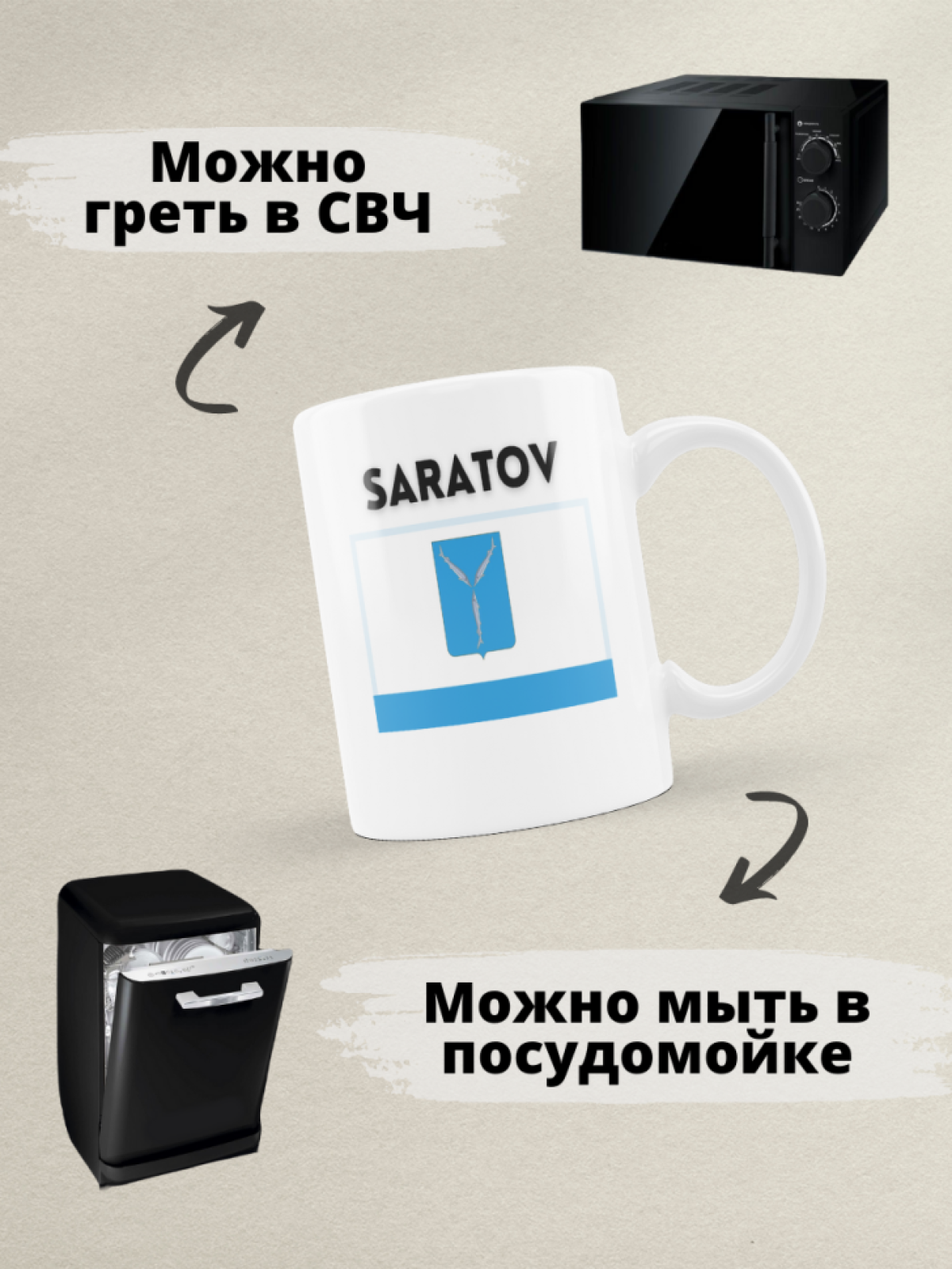 Подарок мужчине парню, кружка, Регион 64 Саратов