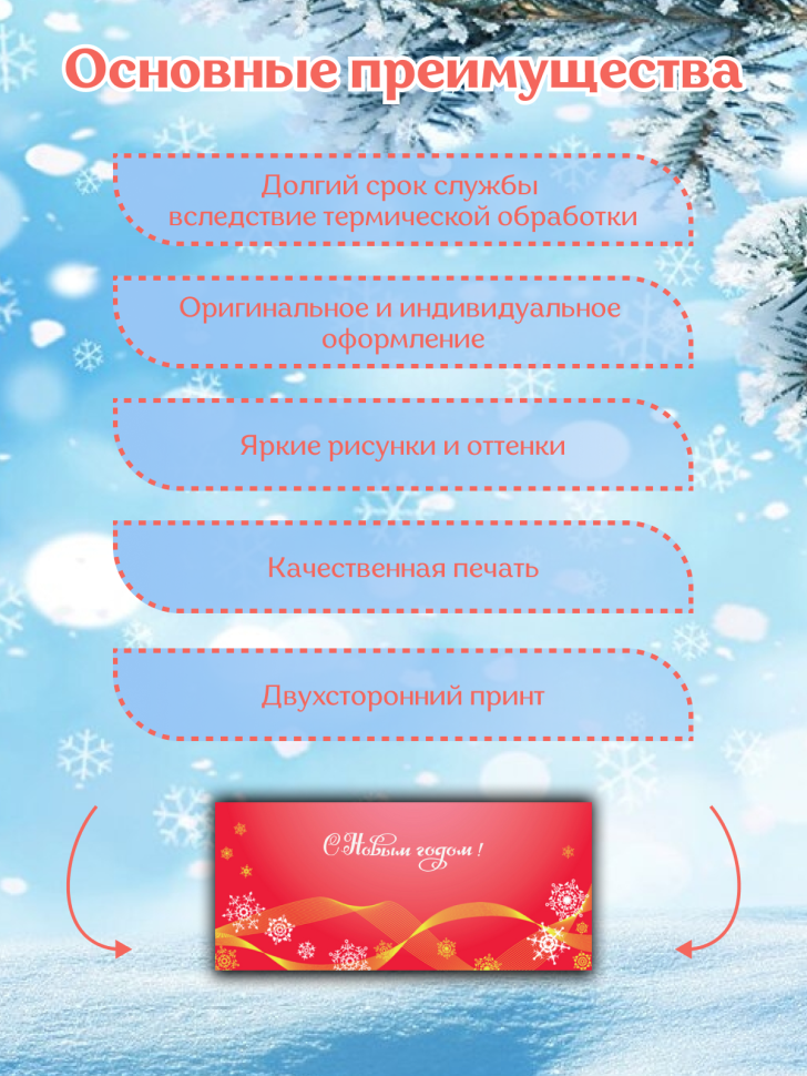 Подарок на новый год Кружка-хамелеон С Новым годом