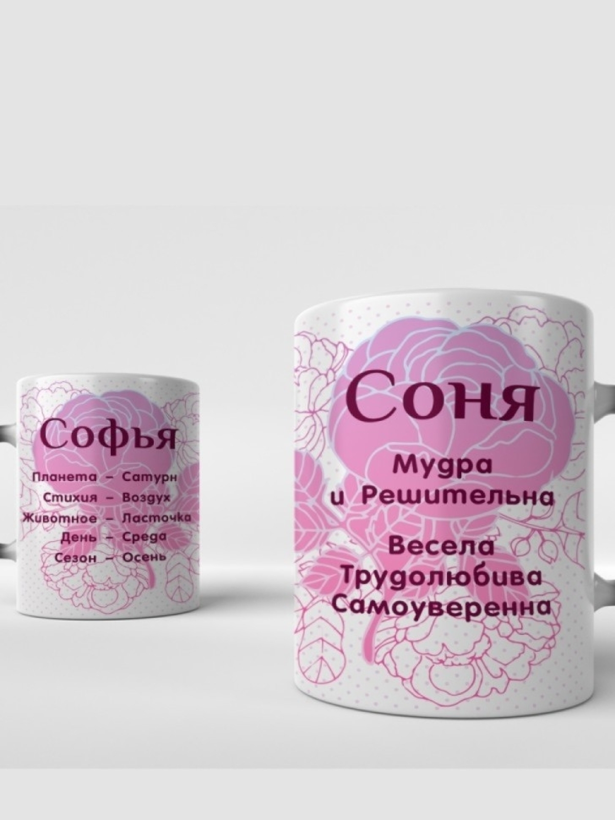 Подарок девушке женщине, кружка с именем Соня