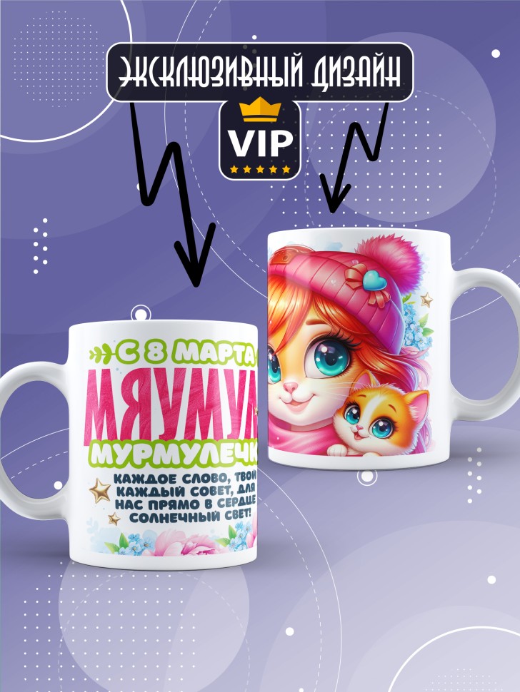 Кружка для мамы на 8 марта с прикольной надписью