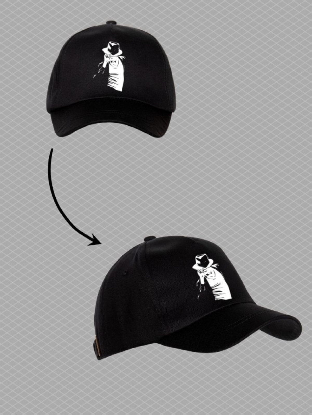 Бейсболка с принтом Джексон мужская кепка на охоту рыбалку д