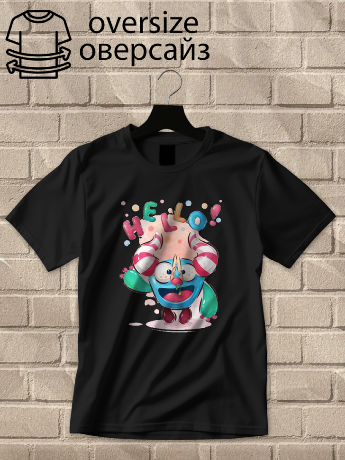 Футболка оверсайз монстры 9