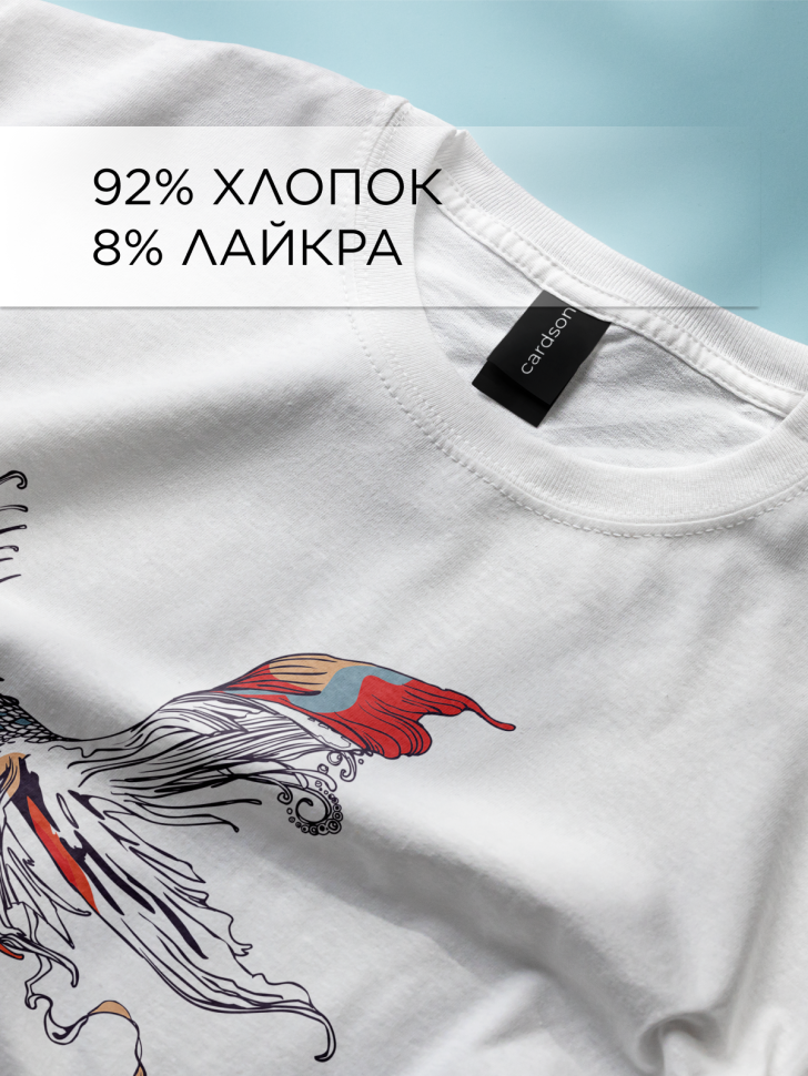 Футболка оверсайз универсальная с принтом Рыбы