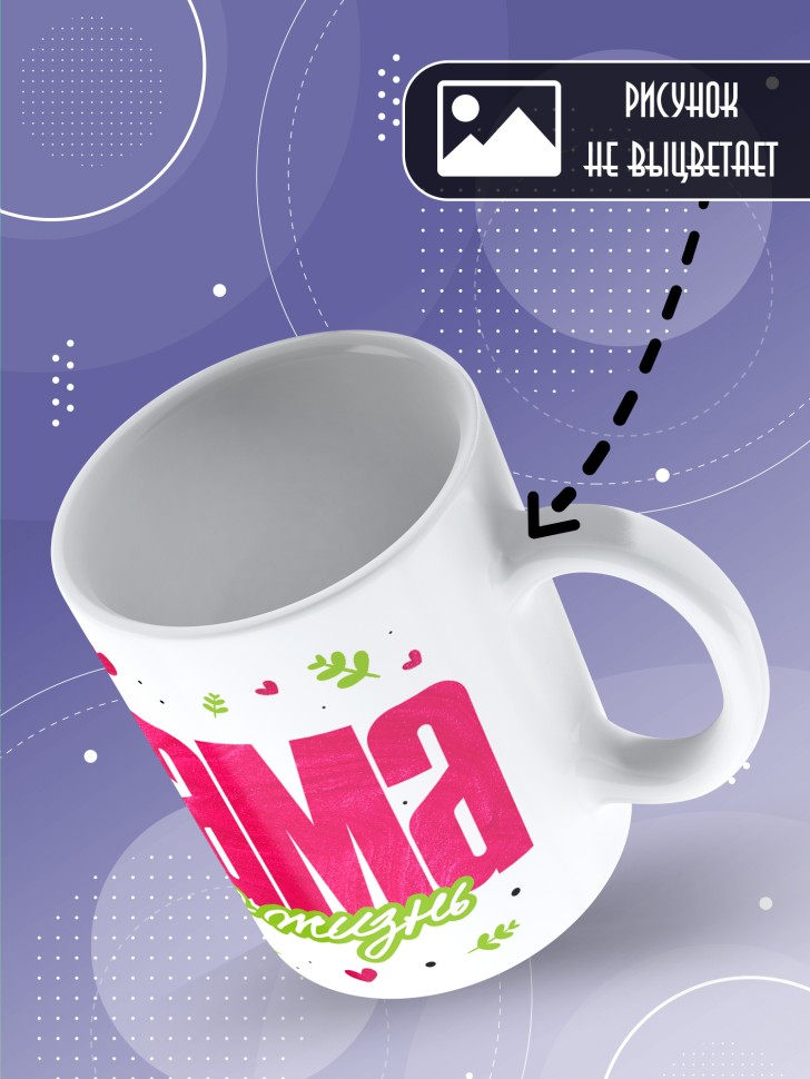 Кружка маме в подарок Мама это жизнь