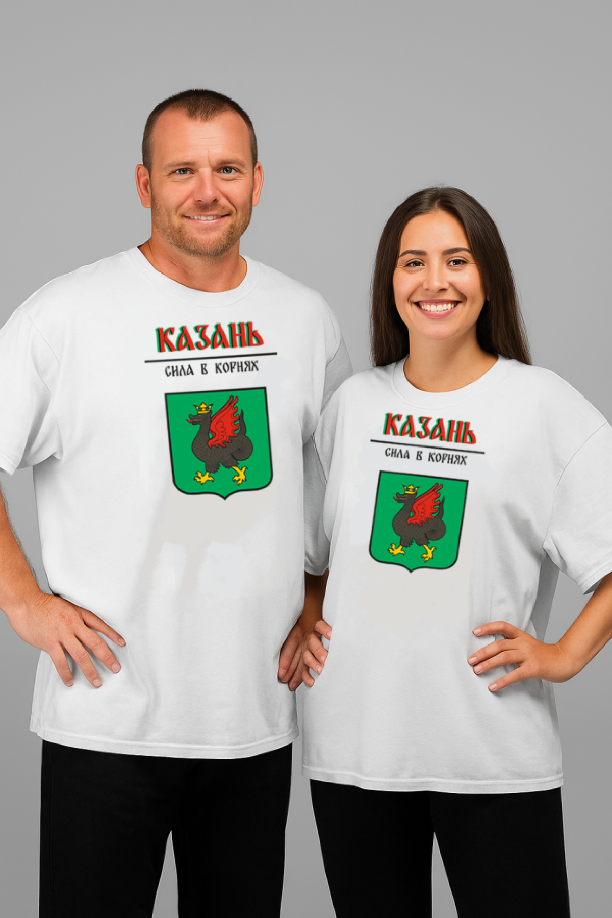 Футболка оверсайз с гербом Казань 1 Футболка оверсайз с гербом Казань 1