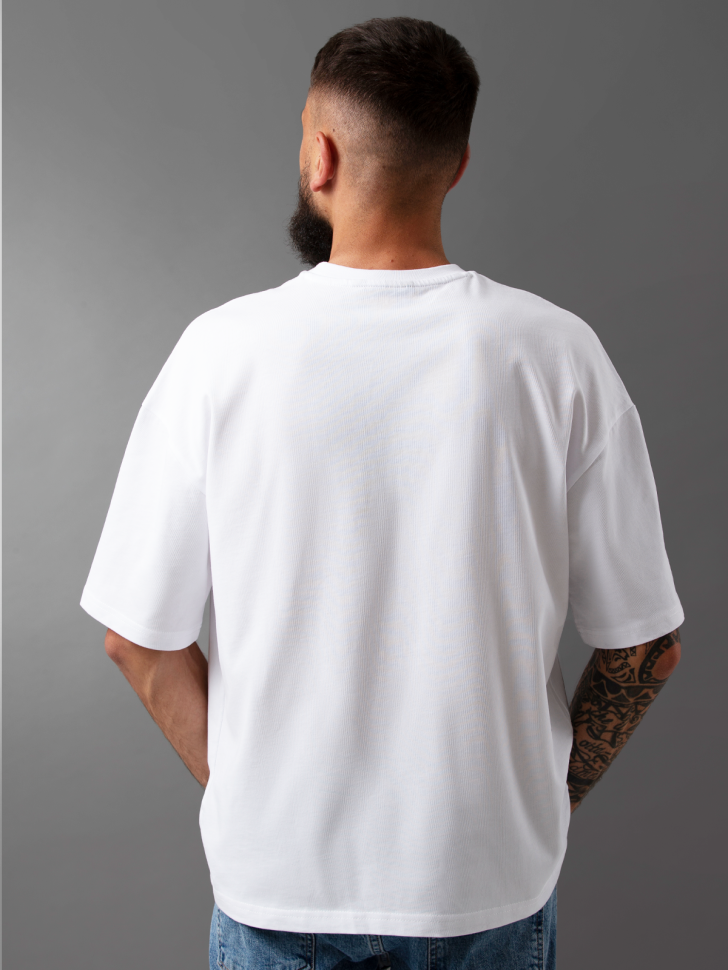 Футболка оверсайз мужская с надписью Графический дизайнер