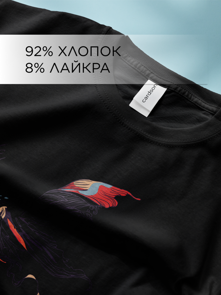 Футболка оверсайз универсальная с принтом Рыбки