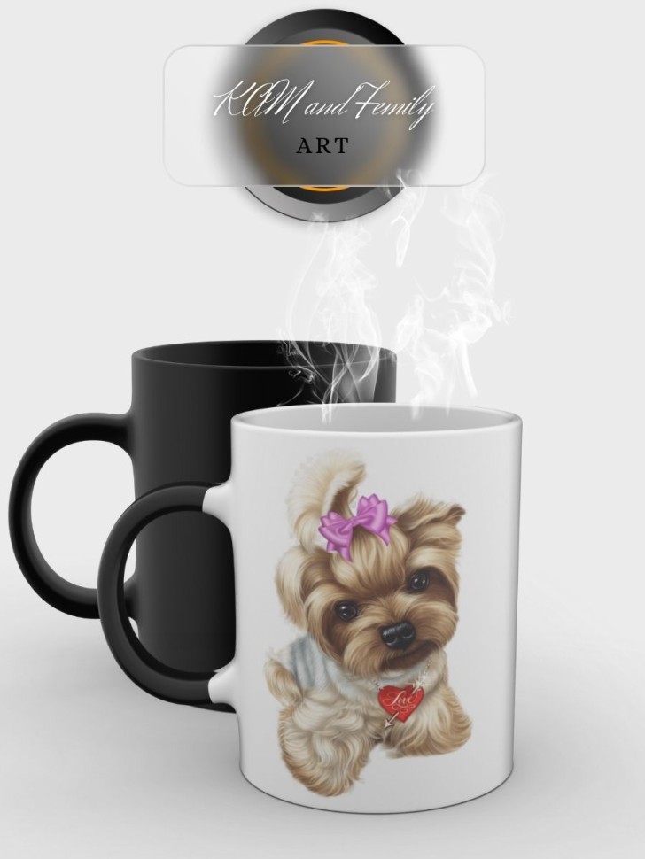 Кружка хамелеон Кружка с собакой Чашка с принтом Меняет цвет Кружка хамелеон Кружка с собакой Чашка с принтом Меняет цвет