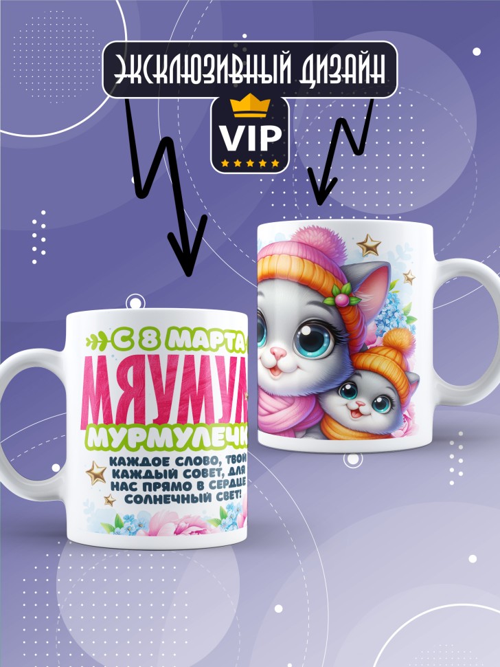 Кружка для мамы на 8 марта с прикольной надписью  