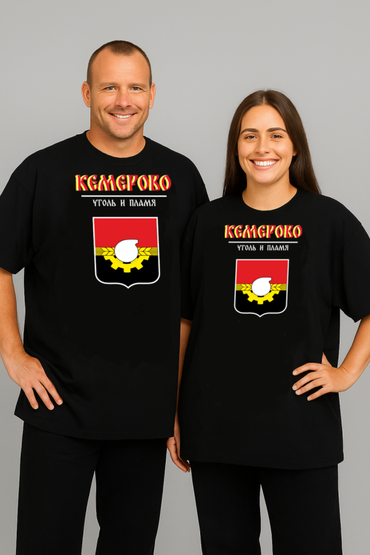 Футболка оверсайз с гербом Кемерово 2