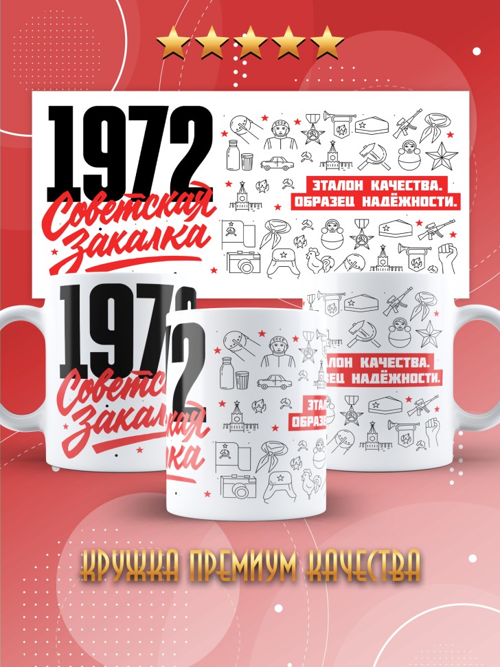 Кружка керамическая с принтом в подарок на день рождения 