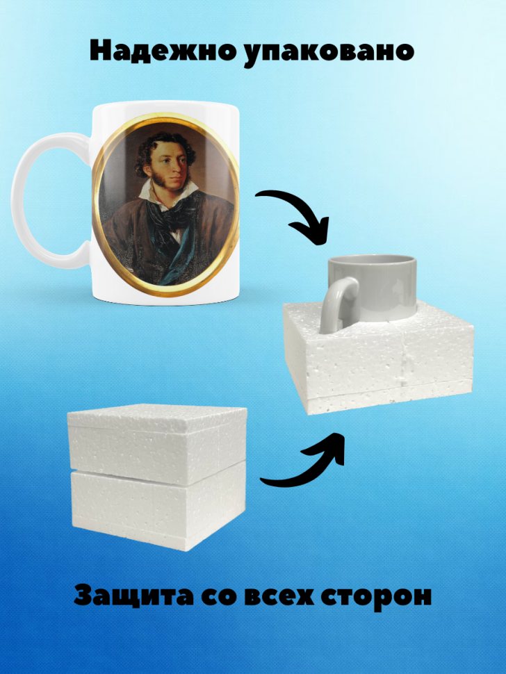 Кружка Пушкин чашка День русского языка Пушкинский день