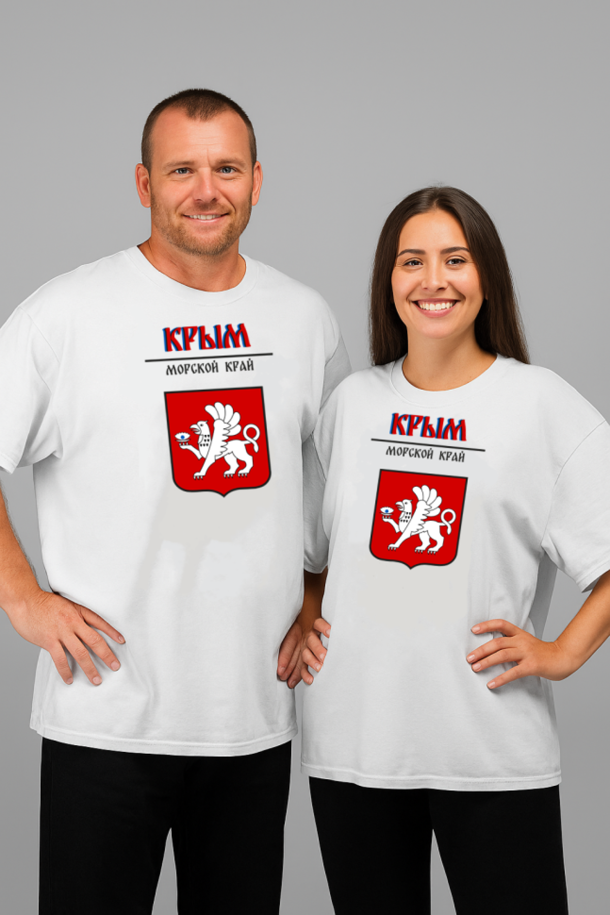 Футболка оверсайз с гербом Крым 1