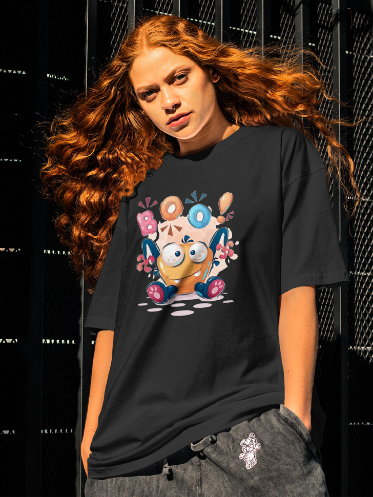 Футболка оверсайз монстры 12