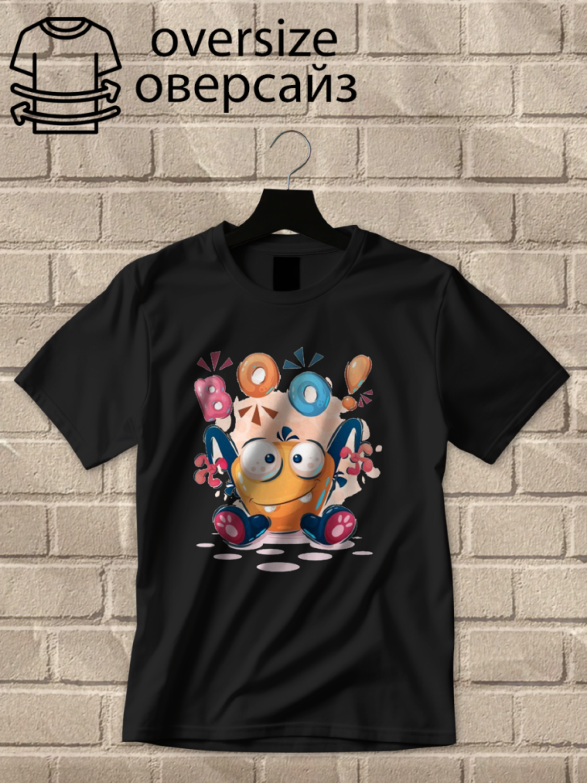 Футболка оверсайз монстры 12