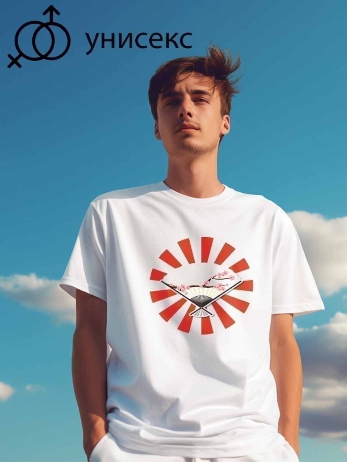 Футболка оверсайз с принтом Япония 1 Футболка оверсайз с принтом Япония 1