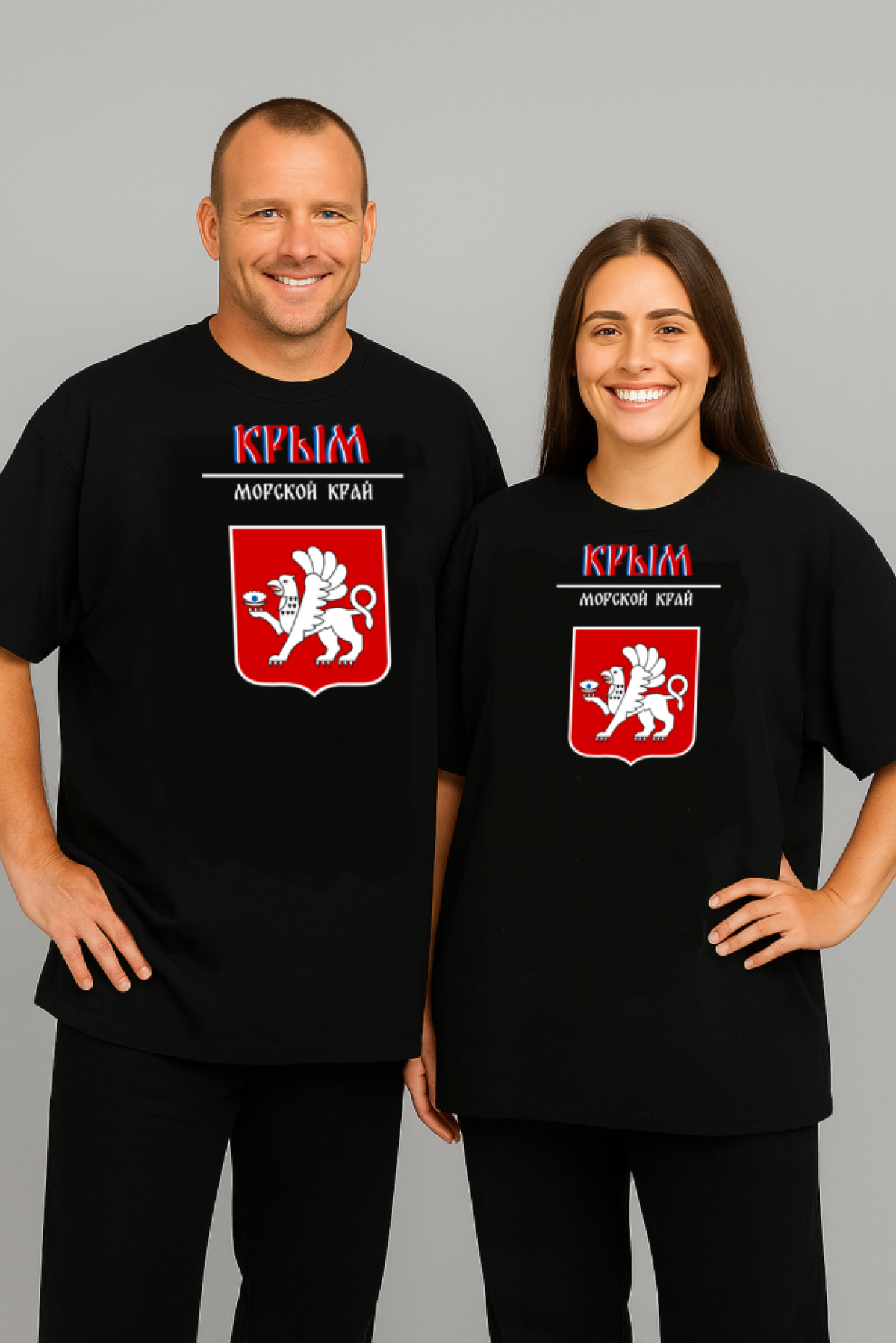 Футболка оверсайз с гербом Крым 2